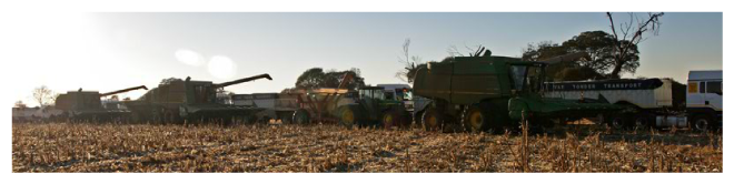 Van Tonder Trucks in Single file